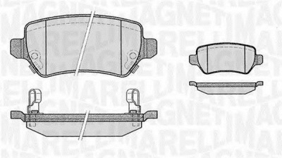 MAGNETI MARELLI 363916060356 -  КОЛОДКИ ТОРМОЗНЫЕ ЗАДНИЕ ZAFIRA/ASTRA-H/MERIVA 16